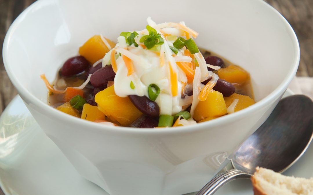Butternut Squash with Black Beans