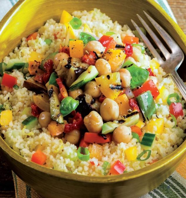 Couscous with Vegetable Bruschetta