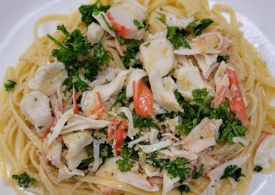 Angle Hair Pasta with Crab