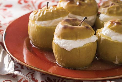 Baked Apples with Spiced Ricotta