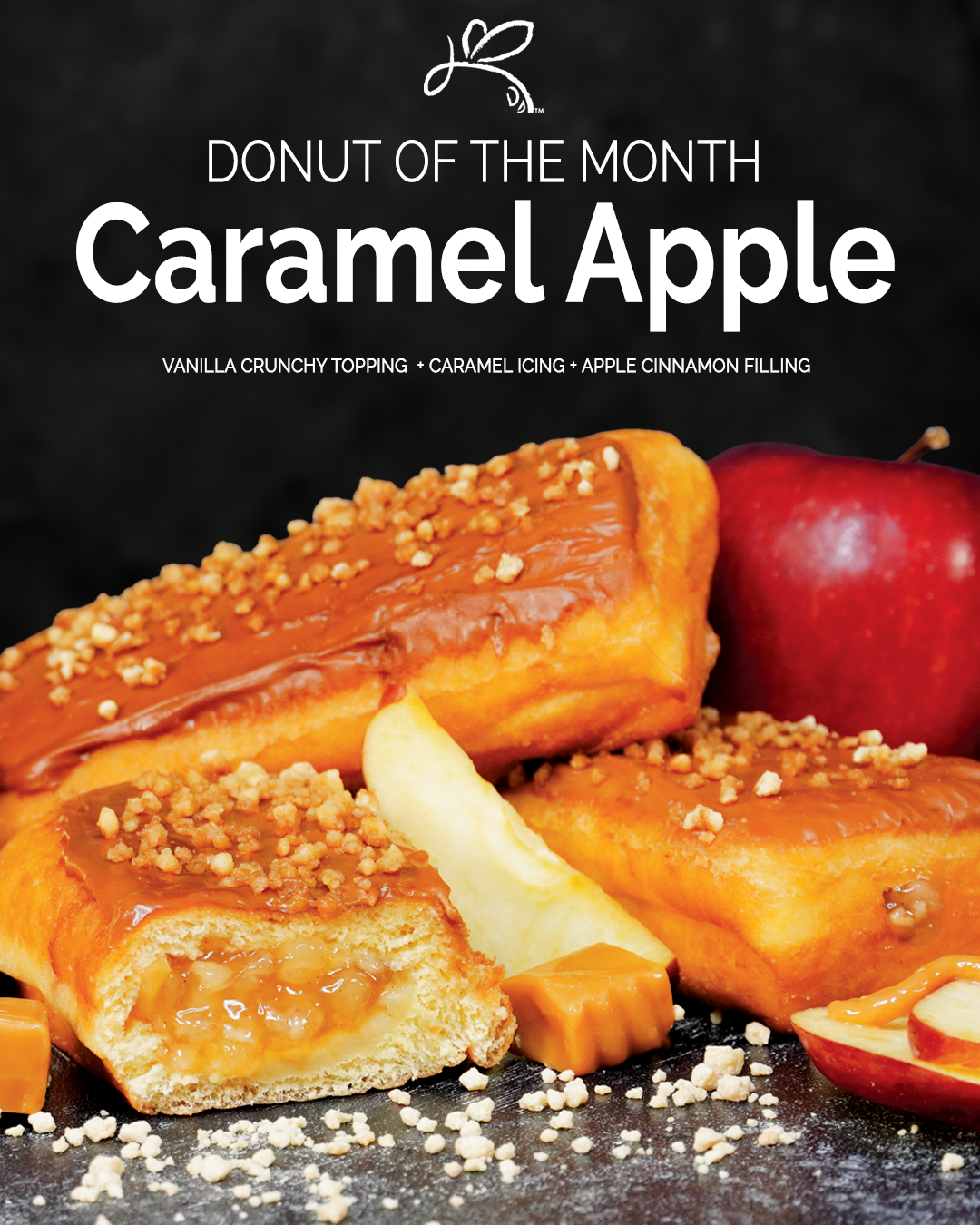 Donut of the Month Caramel Apple | Zallie Family Markets