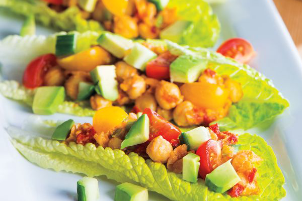 Chickpea Lettuce Wraps