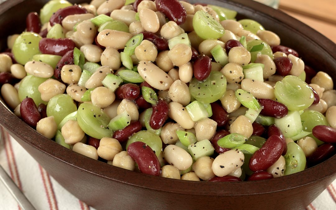 Cool 3-Bean Salad with Grapes