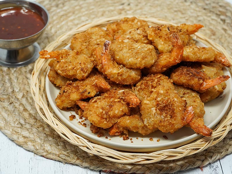 Crispy Coconut Shrimp with Sweet Chili Sauce