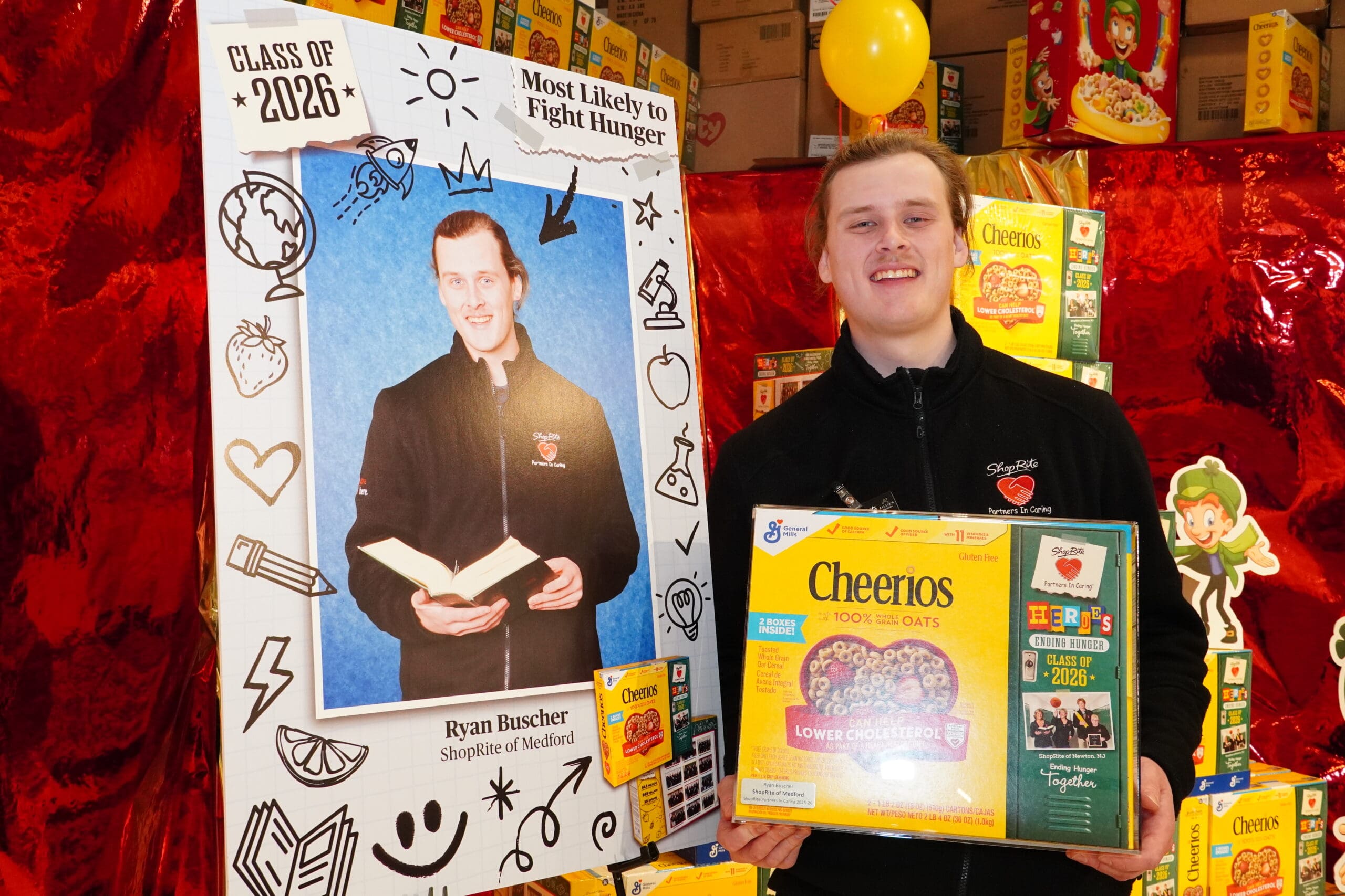 Ryan Buscher Cheerios box