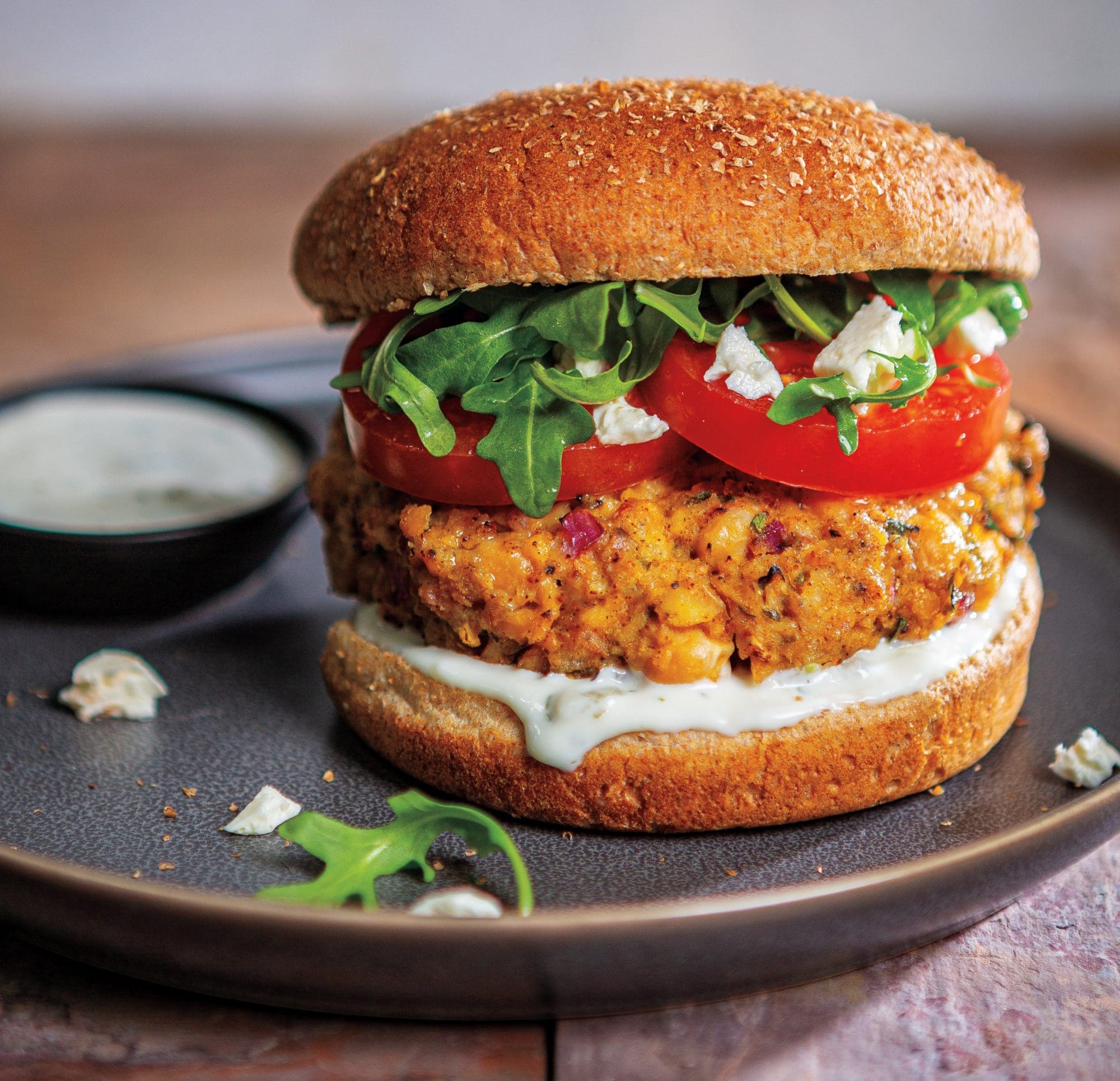 Sheet Pan Falafel Burgers