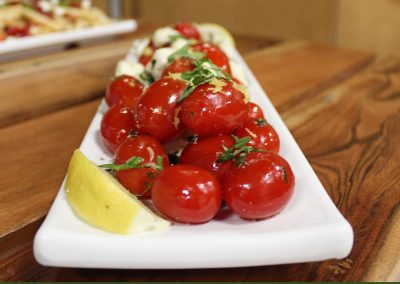 Fresh Tomato and Mozz Closeup