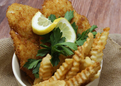 Fried Flounder and Fries