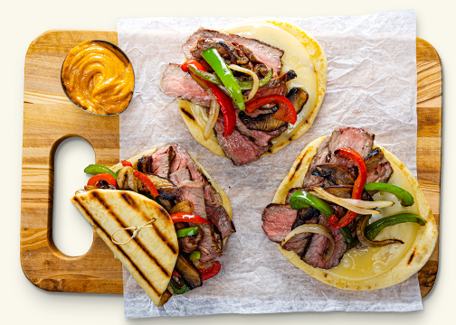 Grilled Sliced Steak Sandwiches