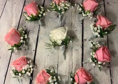 Groom and Groosmen Flower Set