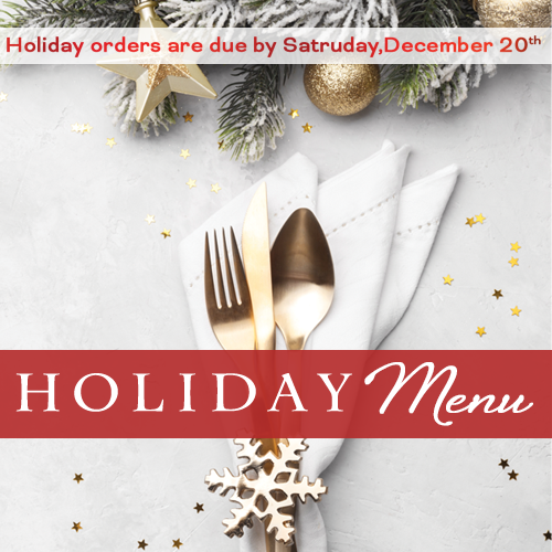 Holiday Menu 2025 Ad
