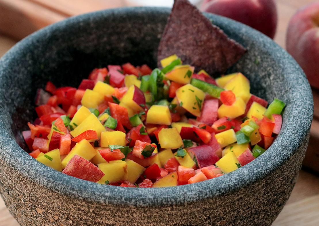 Jersey Tomato Peach Salsa