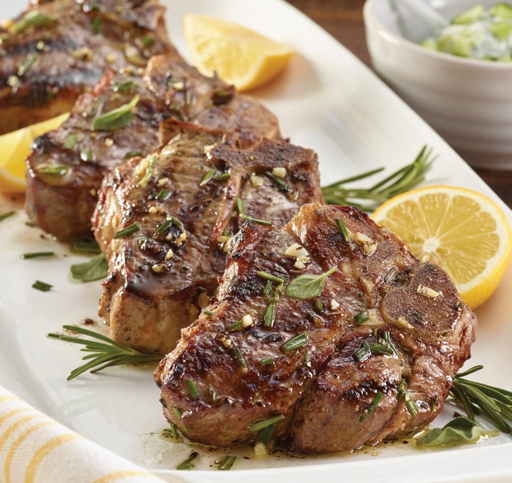 Lamb Loin Chops with Herbed Yogurt Sauce Recipe | South Jersey | Zallie