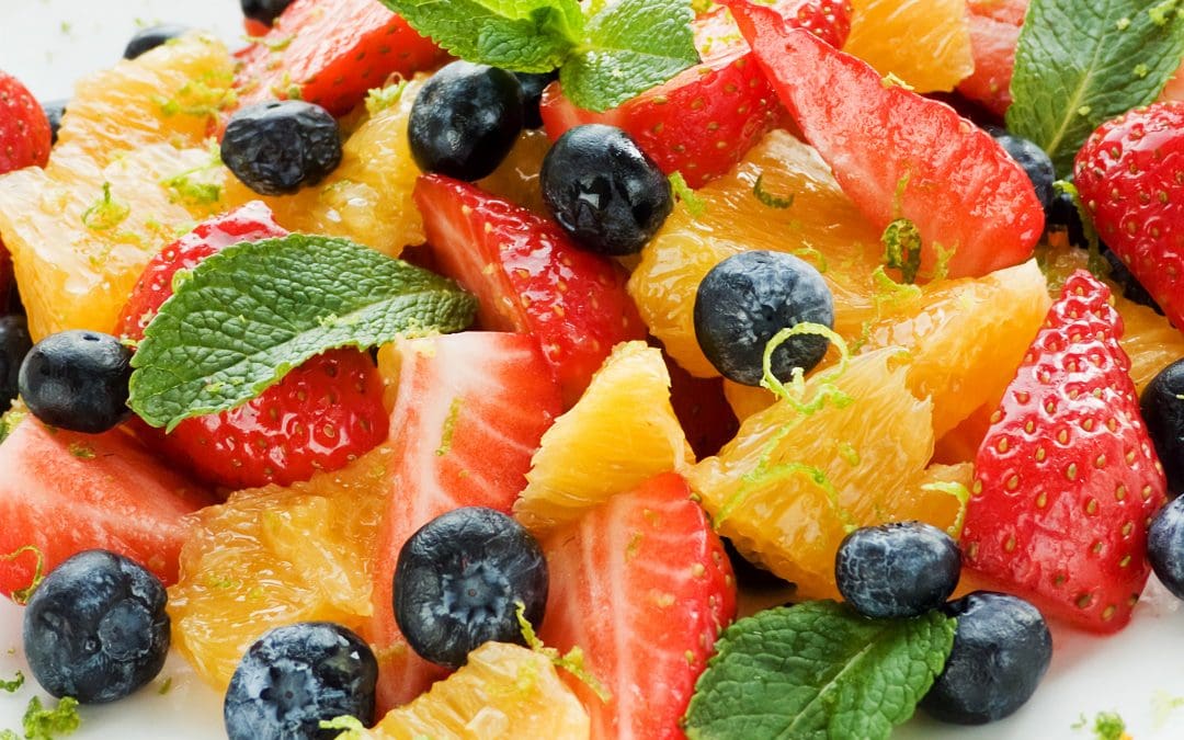 Lemon Plum & Berry Salad