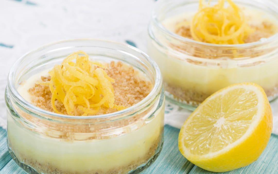 Lemon-Tofu Cheesecake Shooters