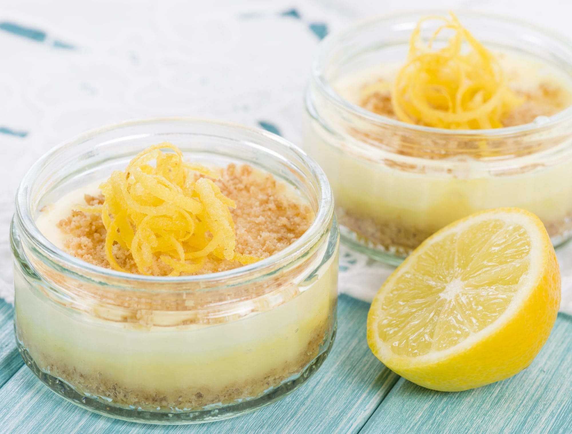 Lemon-Tofu Cheesecake Shooters