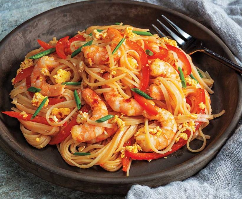 Malaysian Stir-Fried Shrimp & Noodles