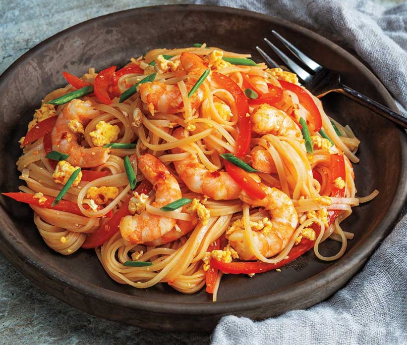 Malaysian Stir-Fried Shrimp & Noodles