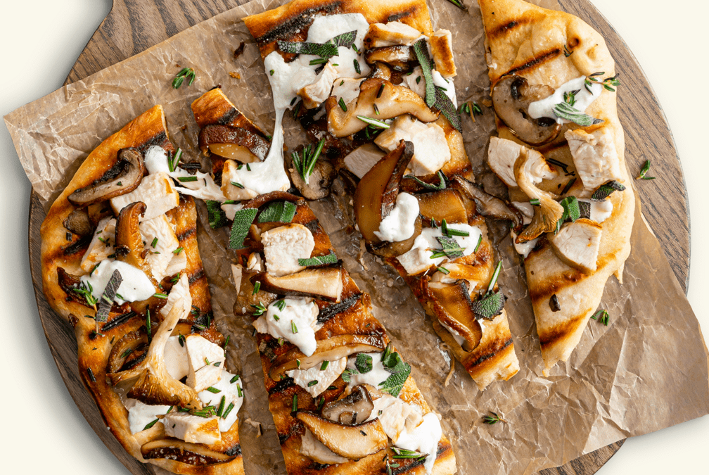 Mushroom Trio Grilled Flatbread
