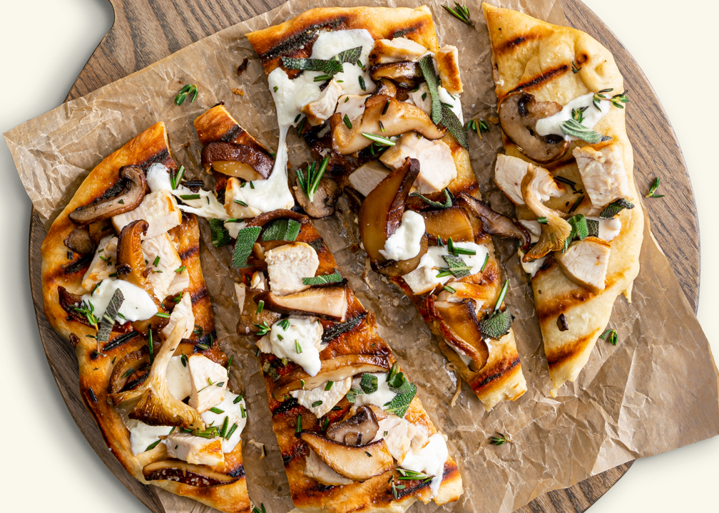 Mushroom Trio Grilled Flatbread