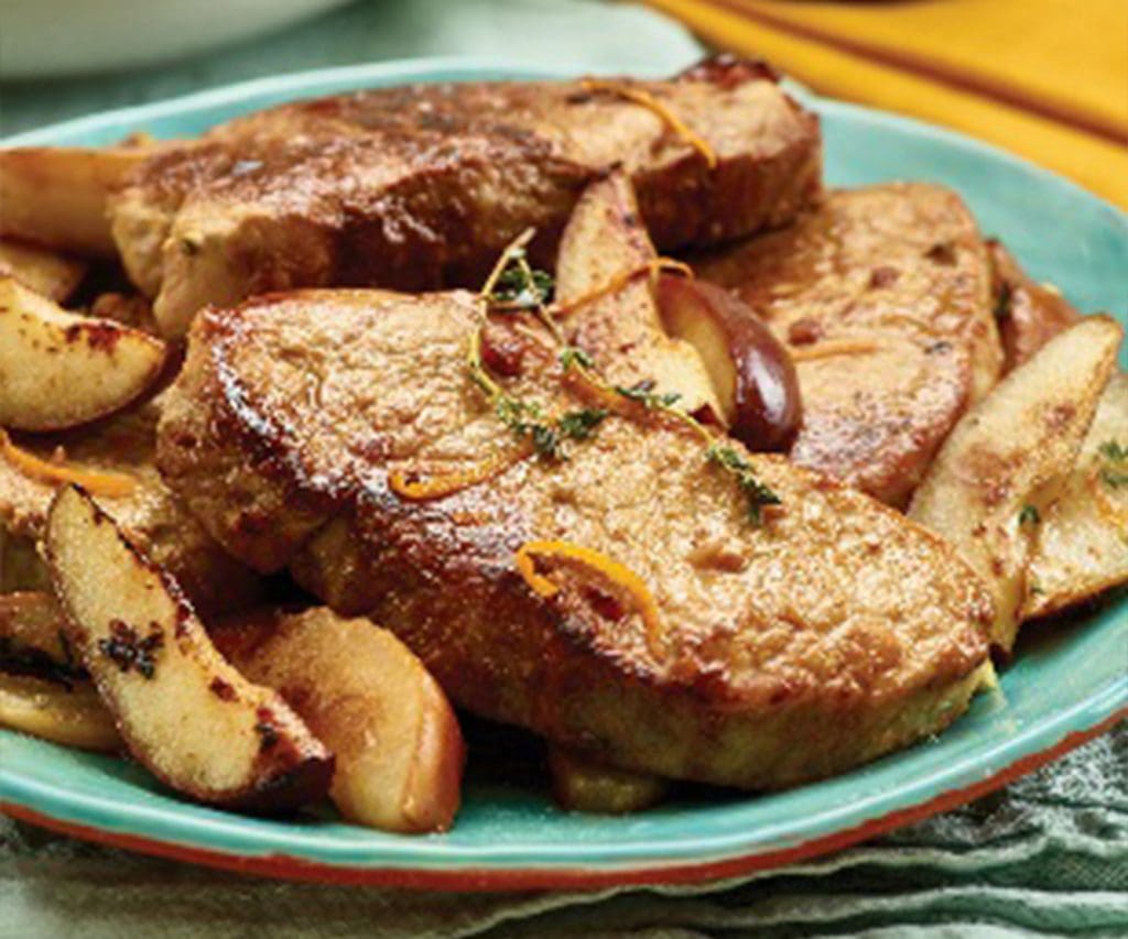 Pork Chops with Gingered Pears Recipe South Jersey Zallie Family