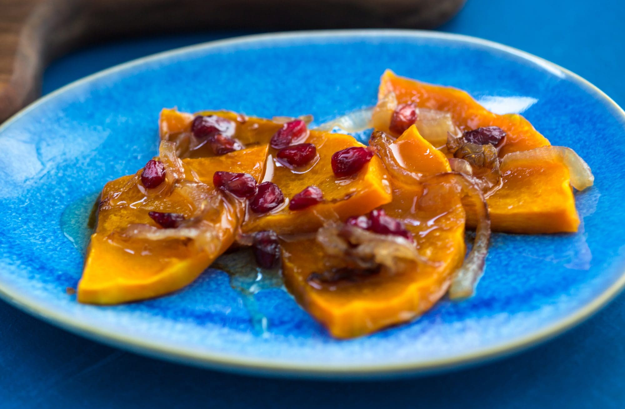 Roasted Delicata Squash with Pomegranate