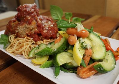 Spaghetti and Meatballs with Vegetables 1