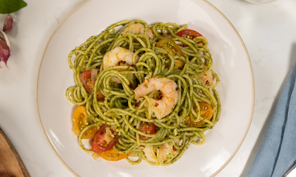 Spicy Shrimp & Pesto