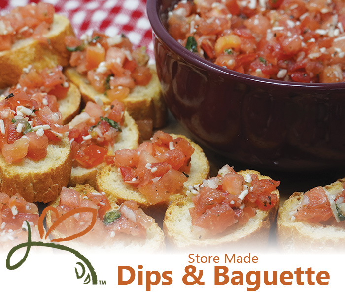 Store Made Dips & Baguette Zallie Family Markets