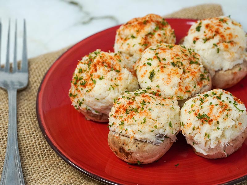 Stuffed Mushroom with Crab Imperial