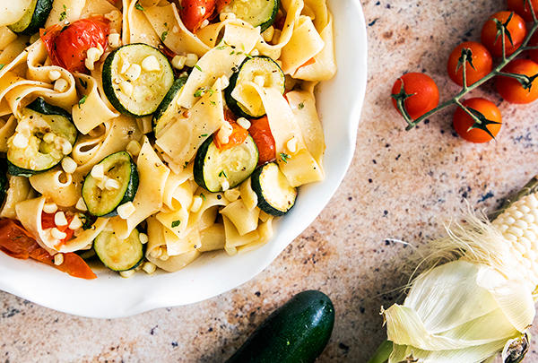 Summer Veggie Pappardelle