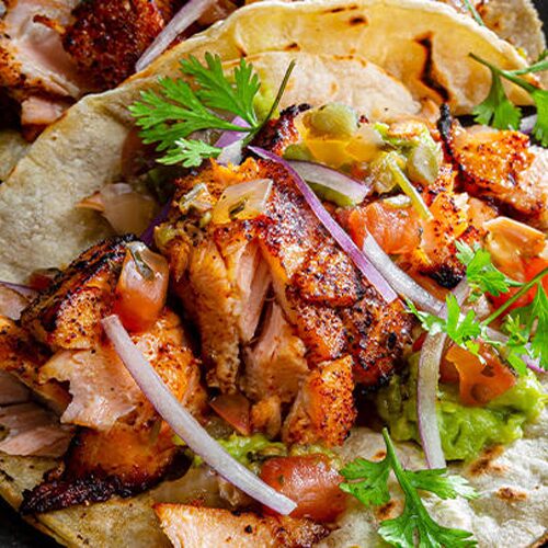 Sweet-and-Spicy-Salmon-Tacos Sweet and Spicy Salmon Tacos