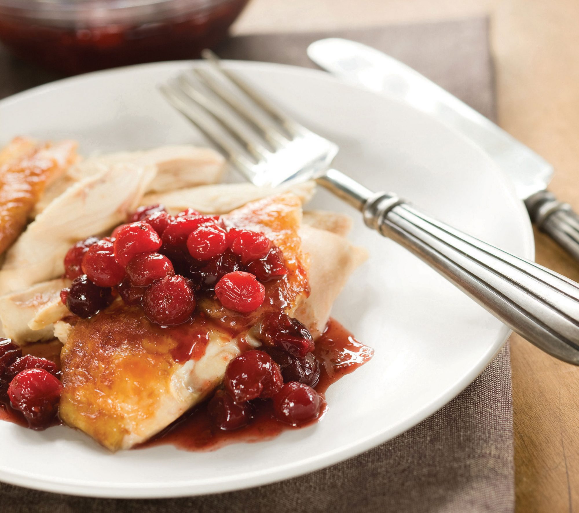 Turkey Breast with Cranberry Compote