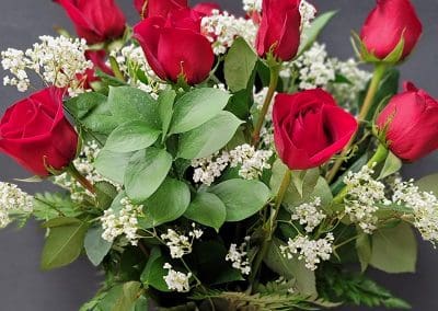 Vased Dozen Roses 1