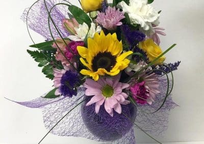 Wine Floral Arrangement