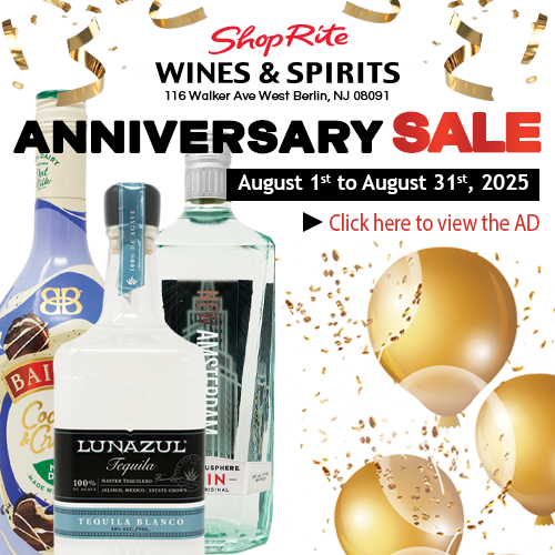 Wines & Spirits Anniversary August