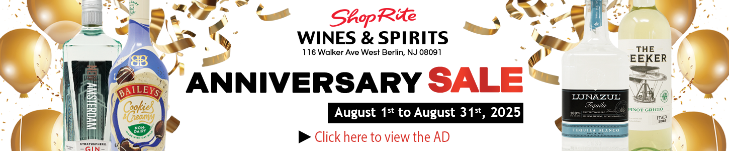 Wines & Spirits Anniversary August